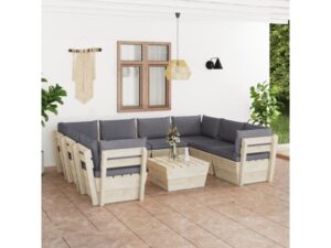 salon de jardin en palette